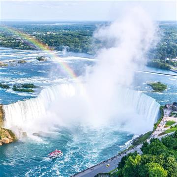 ﾅｲｱｶﾞﾗの滝(空撮)(c)Niagara City Cruises